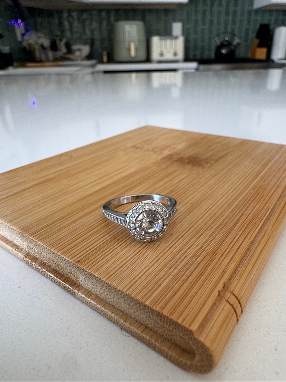 Swarovski White Halo Ring